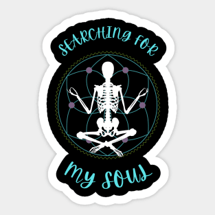 Soul Searching Skeleton Sticker